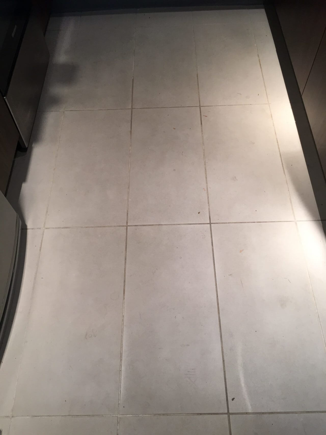 dirty kitchen tile grout floor